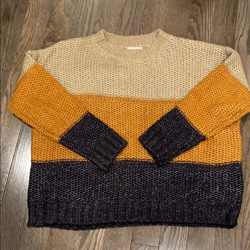 Color block sweater